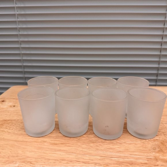 Frosted Tealight Candle Votives - Picture 3 of 4